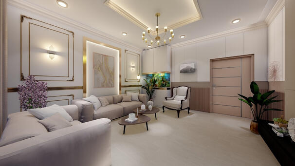 Sharma's living room