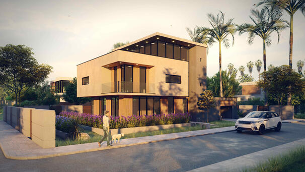 Modern residence design , modern design , modern building .